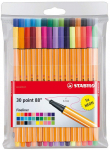 Tu&scaron;inukas Stabilo Fineliners, įvairių spalvų, 30 vnt.