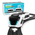 Žaislinis traukinys su bėgiais Intelino Smart Train J1 INT-J1-SS1, balta/juoda