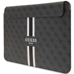 Ne&scaron;iojamų kompiuterių dėklas Guess 4G Printed Stripes GUCS16P4RPSK, juoda sp., 16"