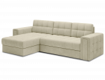 Kampinė sofa - lova Blenvi Monolith 04, smėlio sp., kairinė, 150 x 260 cm x 82 cm