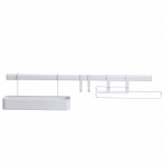 Virtuvinis stovas Kuchinox, 60 cm x 14 cm, plienas, balta