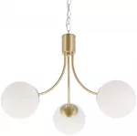 &Scaron;viestuvas lubų Candellux Lighting Dani 33-47779, E14, 3 x 40 W, balta sp. / aukso sp.