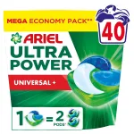 Skalbimo kapsulės Ariel Pods Ultra Power Universal, 40 vnt.