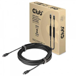 Laidas Club 3D CAC-1535 USB-C male, USB-C male, 5 m, juoda sp.