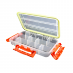 Žvejybinė dėžė Akara U-01 10812511, 16.5 cm, skaidri/geltona/oranžinė