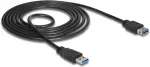 Laidas Delock USB 85055 3.0 3.0 USB Male, 3.0 USB Female, 1.5 m, juoda sp.