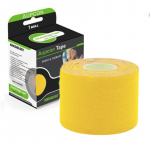 Kineziologinis pleistras Aupcon Kinesio Tape, 5x500cm, geltona sp.