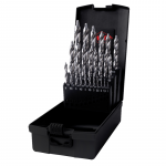 Metalo grąžtų rinkinys Ruko Ultimatecut Flowstep, metalas/nerūdijantysis plienas/plastikas, hss-co, cilindrinis, 1 mm