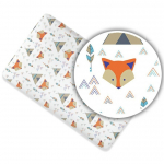 Paklodė Ankras Fox, kreminė sp./oranžinė sp., 60 x 120 cm, su guma