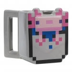 Puodelis Paladone Minecraft Bucket of Axolotl, mėlyna sp./rožinė sp./pilka sp.
