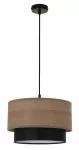 &Scaron;viestuvas kabinamas Candellux Lighting Ruben, E27, 1 x 60 W, ruda sp. / juoda sp., 25 x 15 cm