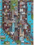 Dėlionė New York Map, 51 cm x 36 cm, 500 vnt., įvairių spalvų
