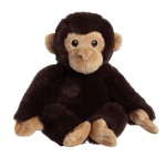 Pliu&scaron;inis žaislas beždžionė Aurora Eco Nation Chimpanzee, ruda sp., 25 cm