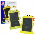 Pie&scaron;imo lenta su LCD ekranu, dinozauras Lean Toys Gifted Artist, 27.5 cm, žalia