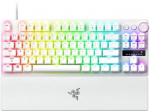 Laidinė žaidimų klaviatūra Razer Huntsman V3 Pro TKL RZ03-05521000-R3M1 Analog Optical Gen 2, Anglų (US), balta sp.