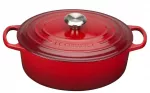 Emaliuotas ketaus puodas Le Creuset Signature, &Oslash;29 cm, 4.7 l, raudona sp.