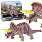 Žaislinė figūrėlė, dinozauras Dinosaur World Triceratops, 20 cm, pilka sp.