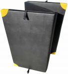 Gimnastikos čiužinys Master 3-Piece Foldable, juoda sp./geltona sp., 200 cm x 120 cm x 5 cm
