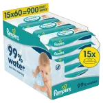 Drėgnos servetėlės kūdikiams Pampers Aqua, 900 vnt.