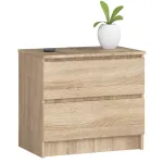 Komoda Akord K60 2SZ CLP PK, sonoma ąžuolo sp., 55 cm x 40 cm x 60 cm