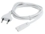 Laidas Gembird Power Cord IEC320 C7 / Euro Plug Euro plug, IEC-320-C7, 1.8 m, balta sp.