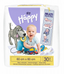 Vienkartinis paklotas Happy Multi protection, 60 cm x 60 cm, 30 vnt.