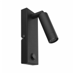 &Scaron;viestuvas sieninis TK Lighting Enzo 4484, LED, 4000 &deg;K, 1 x 3 W, juoda sp.