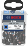 Atsuktuvų antgalių komplektas Bosch 2607002803, PH2, 25 mm, 1/4"