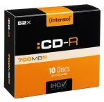 Įra&scaron;omas kompaktinis diskas Intenso, 700 MB, 10vnt.