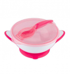 Dubenėlis BabyOno 1063/03, 300 ml, 6+ mėn., plastikas/silikonas, rožinė sp.