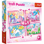 Dėlionė Trefl Unicorns and magic, 28.5 cm x 20.5 cm, 207 vnt., įvairių spalvų