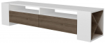 TV staliukas Kalune Design Sosruko, balta sp./rie&scaron;uto sp., 155 cm x 35 cm x 35 cm