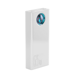 Ne&scaron;iojamas įkroviklis (Power bank) Baseus Amblight, 30000 mAh, 65 W, balta sp.