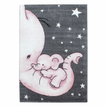 Kilimas vidaus Ayyildiz Kids Elephant, pilka sp./rožinė sp., 290 cm x 200 cm