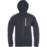 Džemperis vyrams Cerva Emerton STR, juoda sp./geltona sp., XS dydis