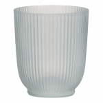 Gėlių vazonas Scheurich FROSTED WHITE 69183, stiklas, skaidrus