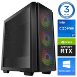 Stacionarus kompiuteris Intop RM71929WH Intel Core i7-12700F, DDR4 32 GB, SSD+HDD 250 GB 4 TB, Nvidia GeForce RTX3050 6 GB GDDR6, Windows 11 Home