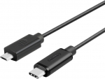 Laidas Unitek, USB Type C/Micro USB, juoda sp.