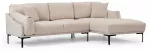 Kampinė sofa Hanah Home Leo 560ARE1175, kreminė sp., de&scaron;ininė, 150 x 255 cm x 65 cm