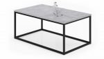 Kavos staliukas ADRK Narisa, juoda sp./pilka sp., 60 cm x 100 cm x 43 cm