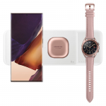 Belaidis įkroviklis Samsung Trio Wireless Charger, Qi Wireless, balta sp., 9 W