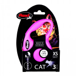 Automatinis pavadėlis Flexi New Classic, rožinė sp., 3 m