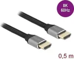Kabelis Delock 83994 HDMI, HDMI, 0.5 m, sidabro sp.