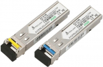 Jungtis Extralink Modules SFP 1.25G SFP WDM 1310/1550nm 3 LC, 2 vnt., sidabro sp.