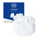 Belaidės ausinės 3MK LifePods 3MKLIFEPODSW, balta sp.