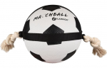 Žaislas &scaron;uniui, kamuoliukas Flamingo Matchball 5345416, 52.5 cm, &Oslash; 19 cm, baltas/juodas, 22 cm