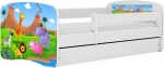 Vaiki&scaron;ka lova Kocot Kids Babydreams Safari, balta sp., 80 x 160 cm, be patalynės dėžės, be čiužinio