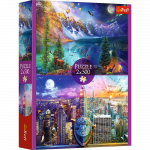 Dėlionė Trefl American Tour, 34 cm x 48 cm, 1000 vnt., įvairių spalvų
