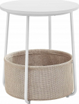 Kavos staliukas Leobert, balta sp./smėlio sp., 45 cm x 45 cm x 50 cm