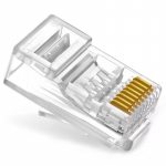 Ki&scaron;tukas Okko CAT6 8P8C, RJ-45, 20 mm, skaidri sp., 6 vnt.